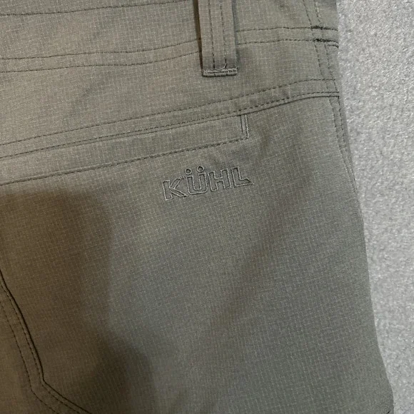 Kuhl Silencr Kargo Shorts Mens 35 Gray Hiking Outdoors Stretch Travel Logo - Picture 7 of 11